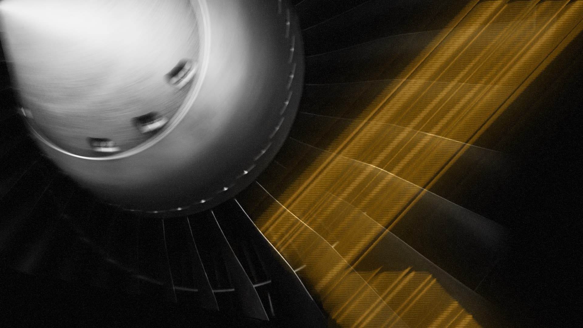 Turbine intake under warm directional light